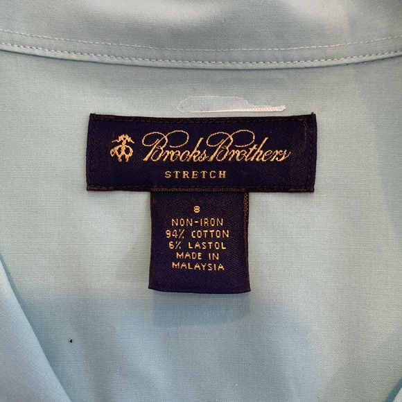 Women’s Brooks Brothers Light teal Blouse, size 8 - Picture 3 of 10